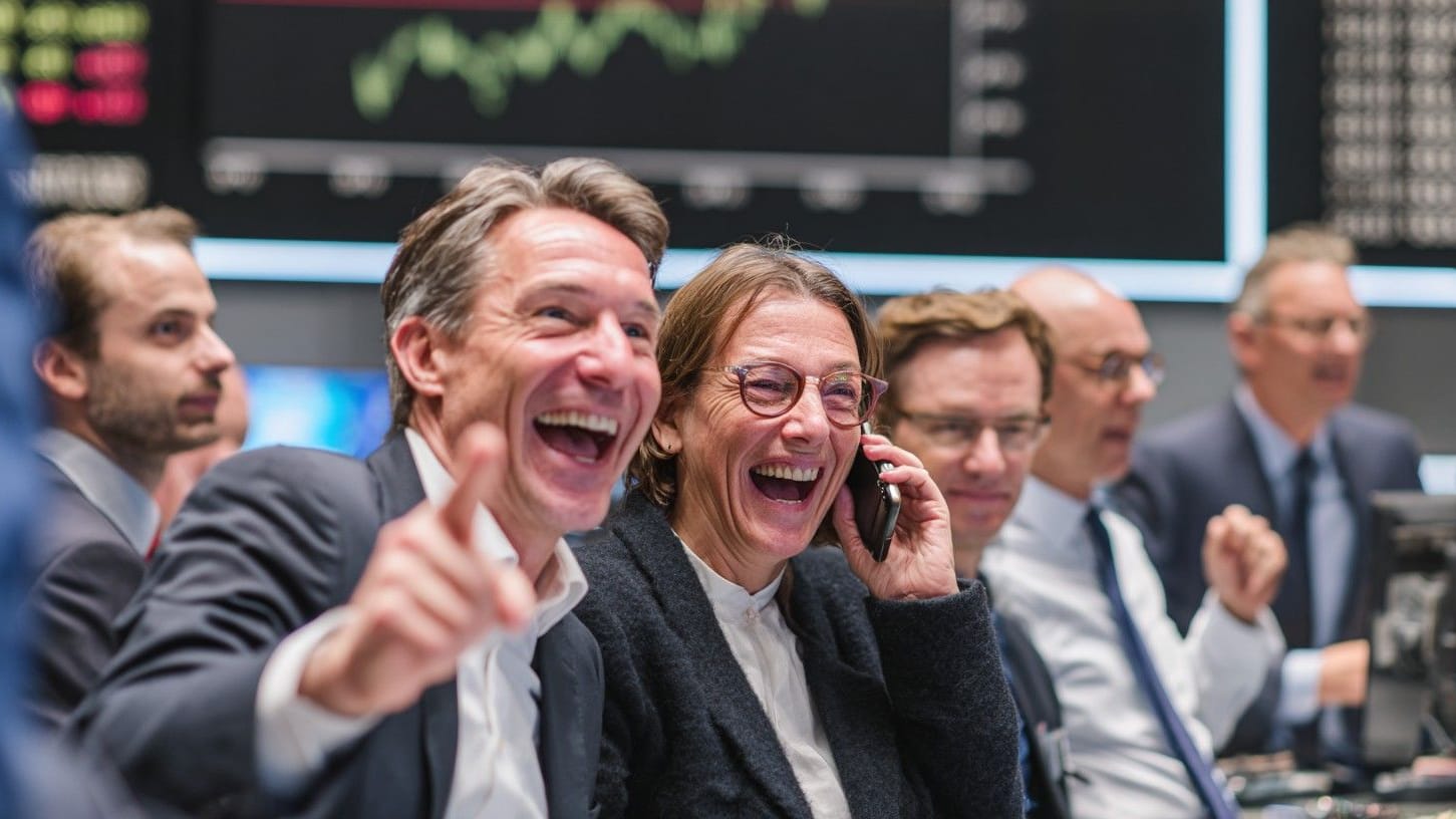 Gute Stimmung auf dem Börsenparkett Gute Stimmung auf dem Börsenparkett