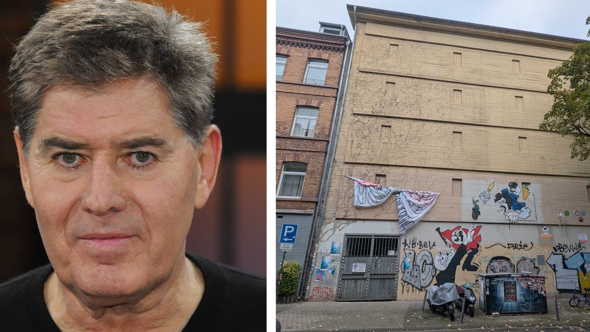 Jack White bei einem Talkshow-Auftritt und der Hochschutzbunker in der Kölner Südstadt: Hier lebte er als kleiner Junge in der Nachkriegszeit. Jack White bei einem Talkshow-Auftritt und der Hochschutzbunker in der Kölner Südstadt: Hier lebte er als kleiner Junge in der Nachkriegszeit.