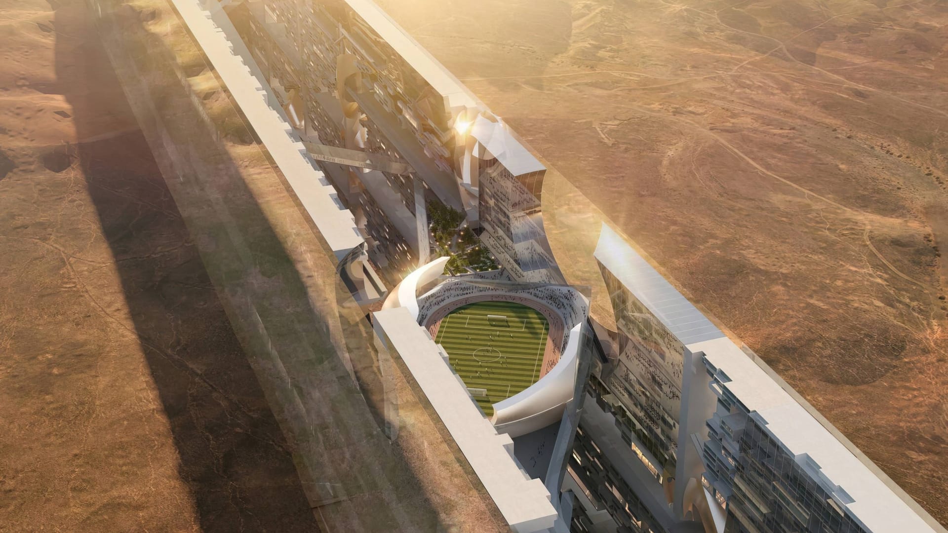 Die 120 Kilometer lange Stadt "The Line" soll ein Teil des Mega-Infrastrukturprojekts Neom werden (Symbolbild): Statt riesiger Bauprojekte will sich Saudi-Arabien mehr auf Bereiche wie dem religiösen Tourismus konzentrieren.