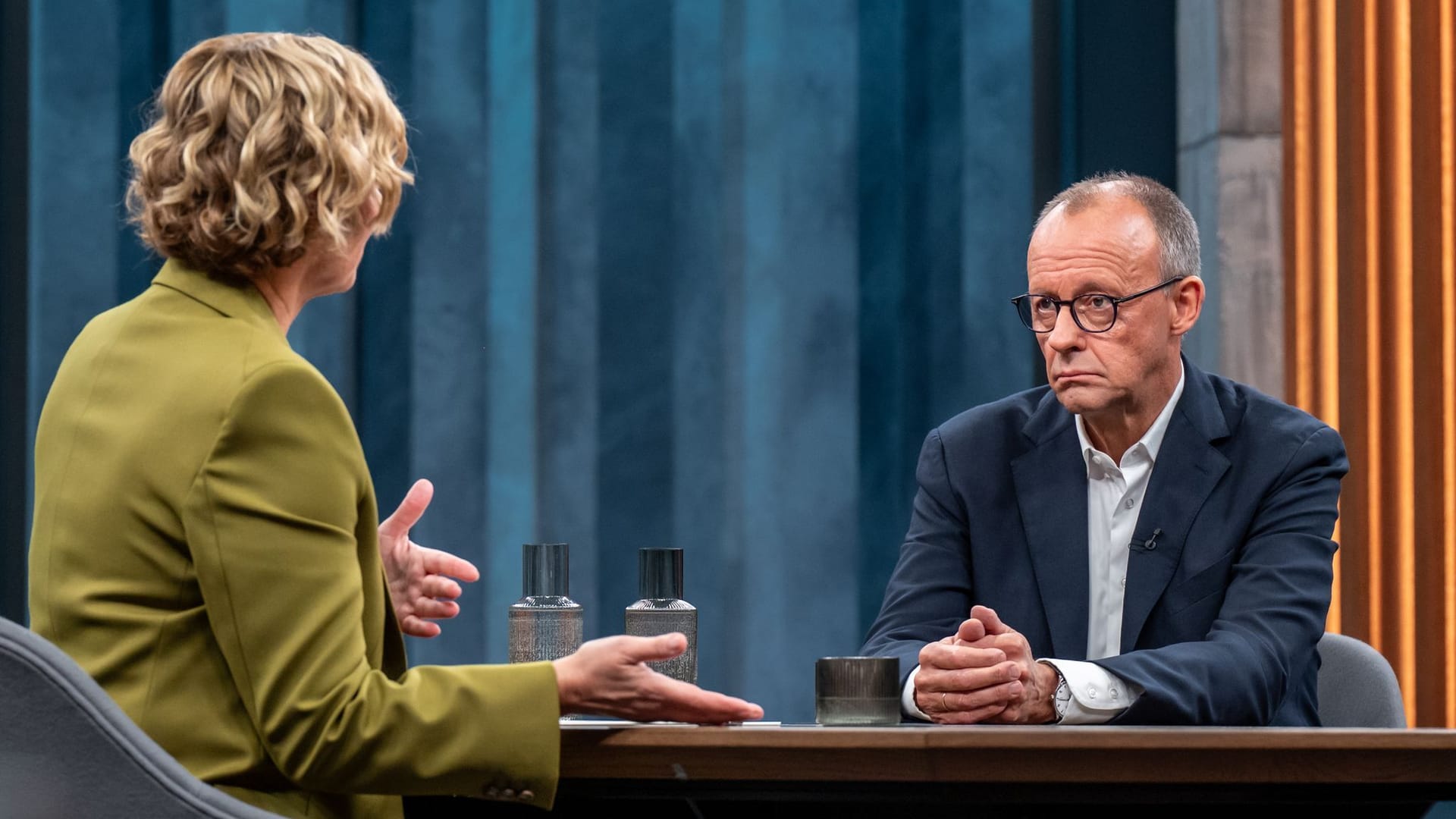 Bundeskanzler Merz in der Sendung von Caren Miosga.