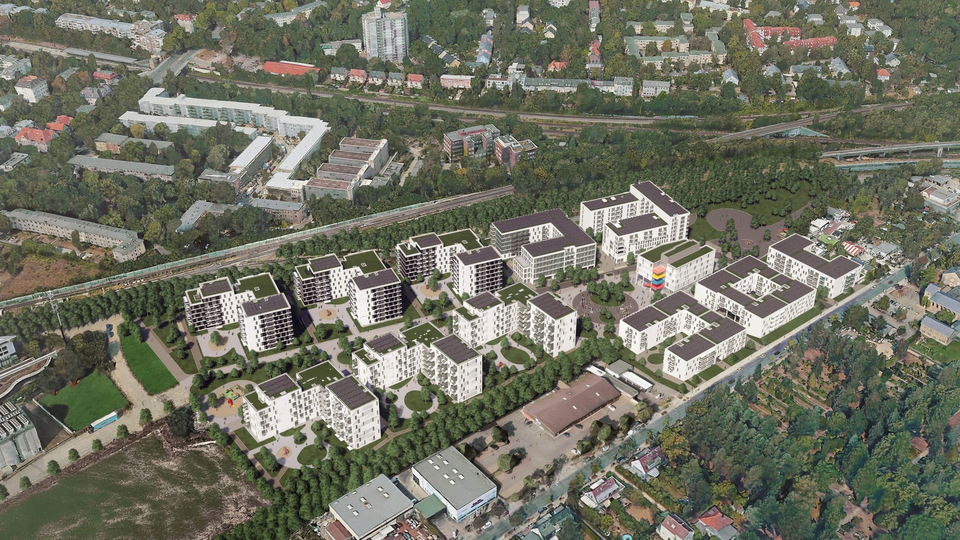 So soll das neue Quartier aussehen: Bis 2028 soll das Bauprojekt abgeschlossen sein. So soll das neue Quartier aussehen: Bis 2028 soll das Bauprojekt abgeschlossen sein.