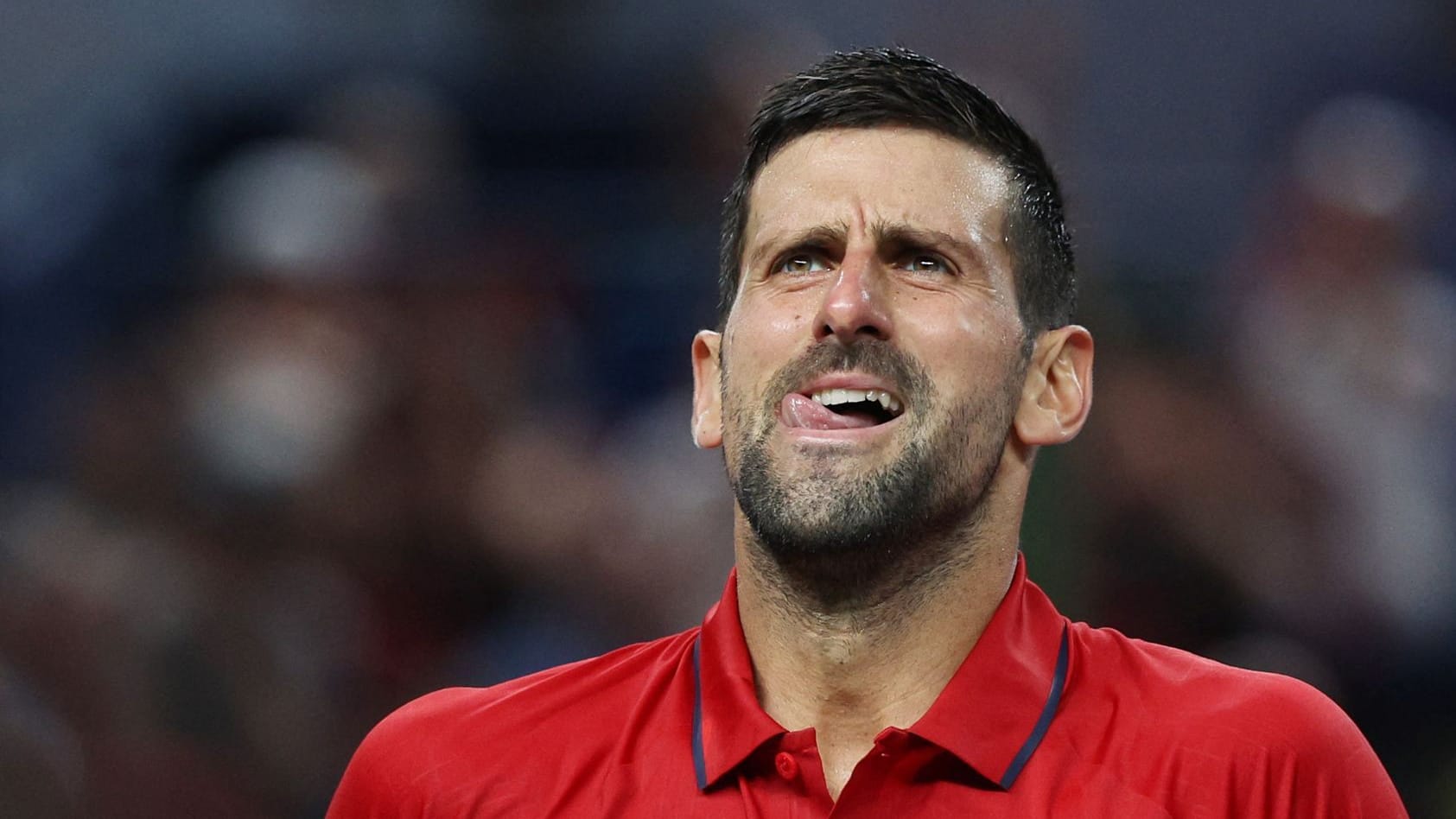 Novak Djokovic: Er hatte mit großen körperlichen Problemen zu kämpfen. Novak Djokovic: Er hatte mit großen körperlichen Problemen zu kämpfen.