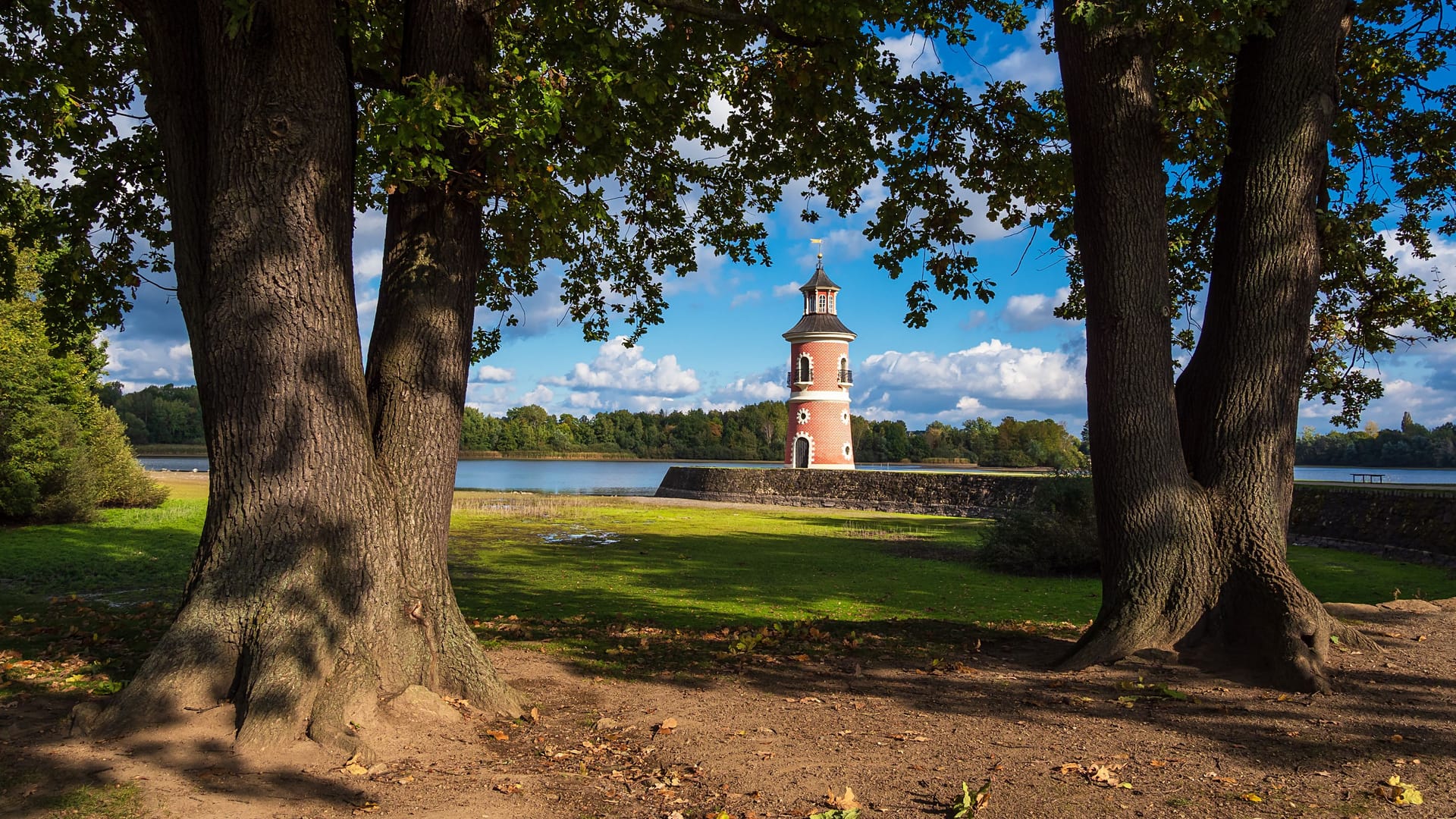 Lighthouse near castle Moritzburg in Saxony, Germany Lighthouse near castle Moritzburg in Saxony, Germany