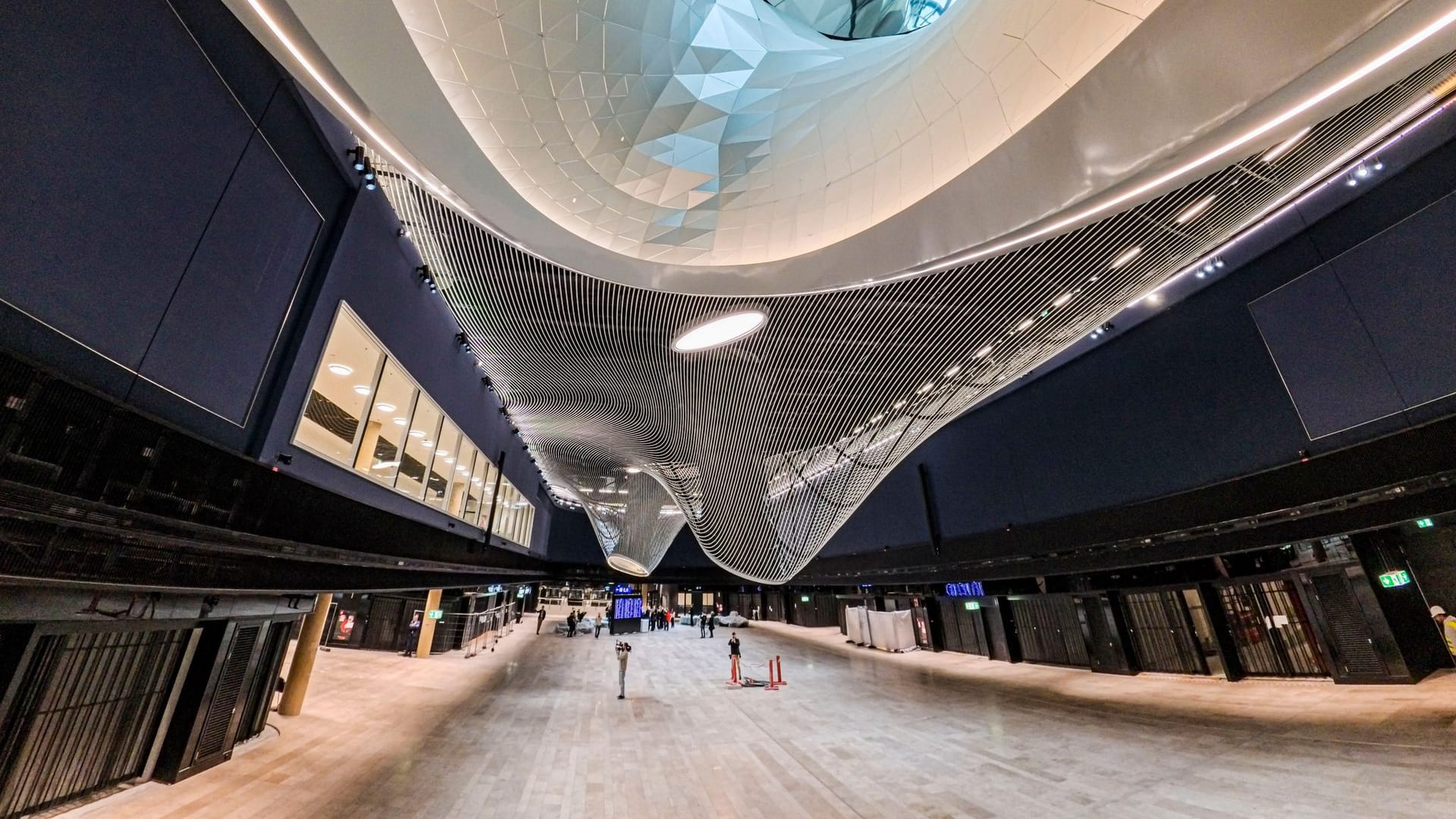 Pressetermin am neuen Frankfurter Flughafenterminal 3