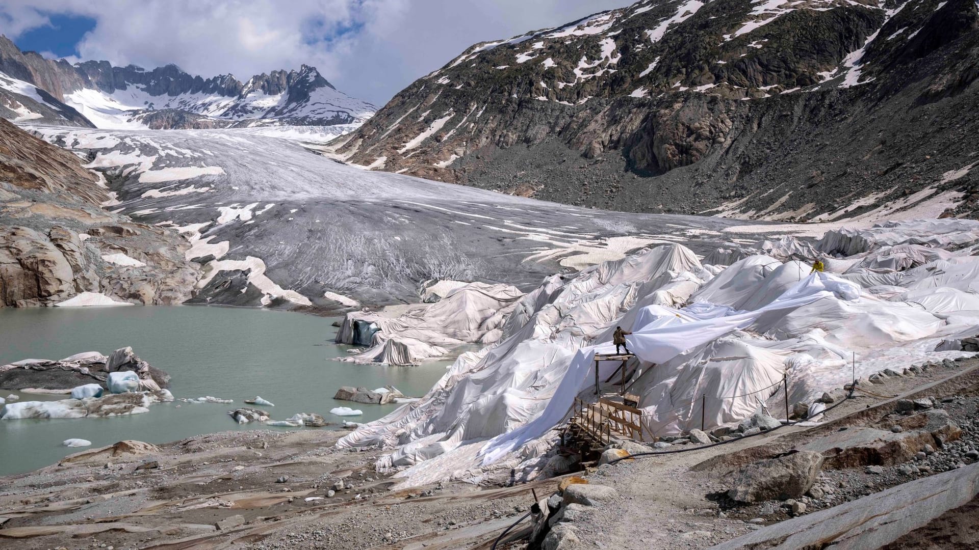 Rhonegletscher in der Schweiz