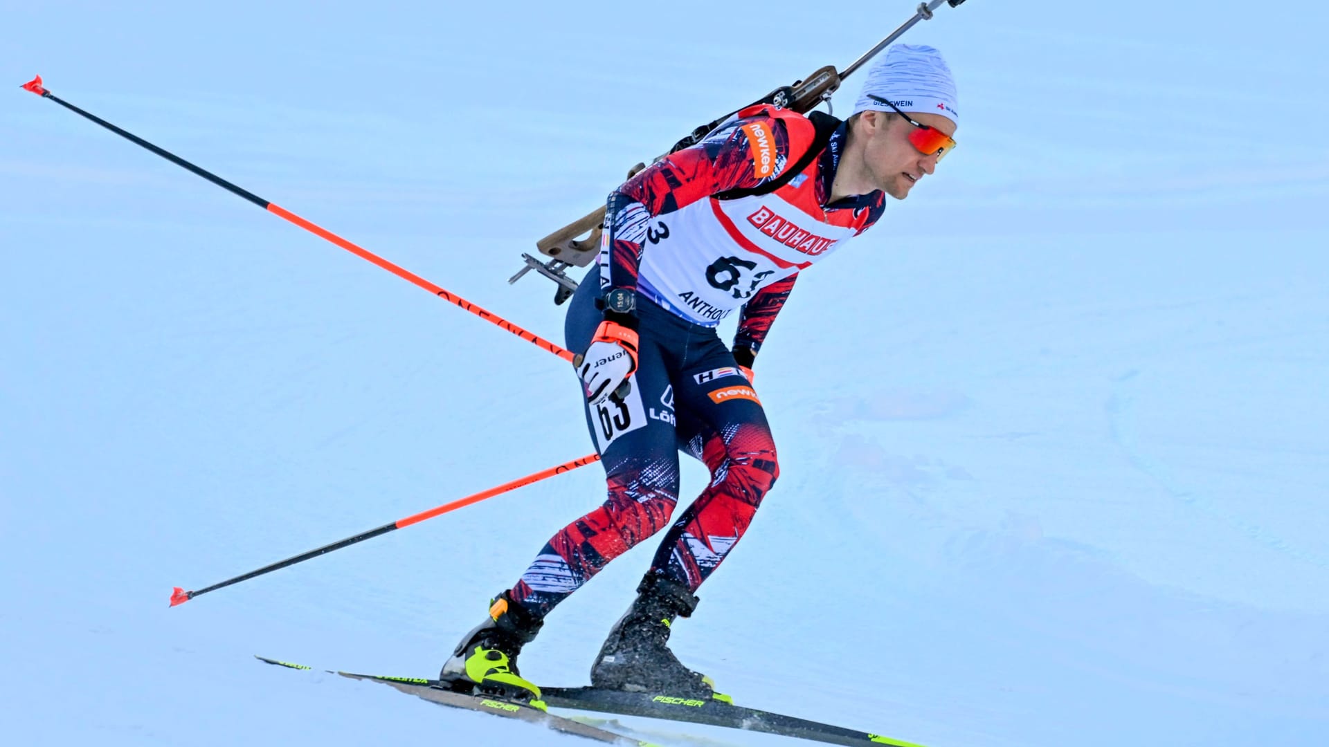 Felix Leitner beim Weltcup im Januar 2025 in Antholz: 2018 holte der Österreicher den EM-Titel im Einzel.