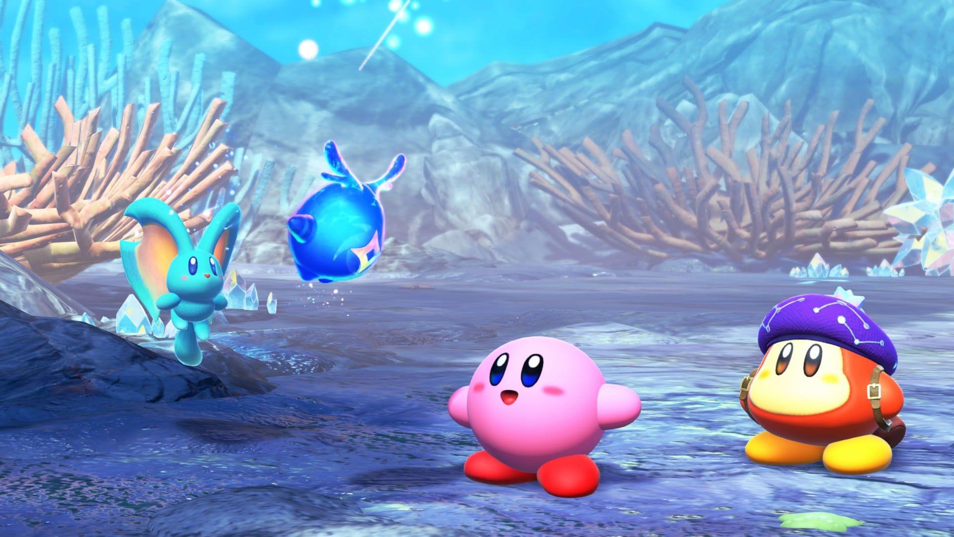 Mit Kirby die Astralinis zu befreien, ist ein witziges Erlebnis für die ganze Familie. Mit Kirby die Astralinis zu befreien, ist ein witziges Erlebnis für die ganze Familie.