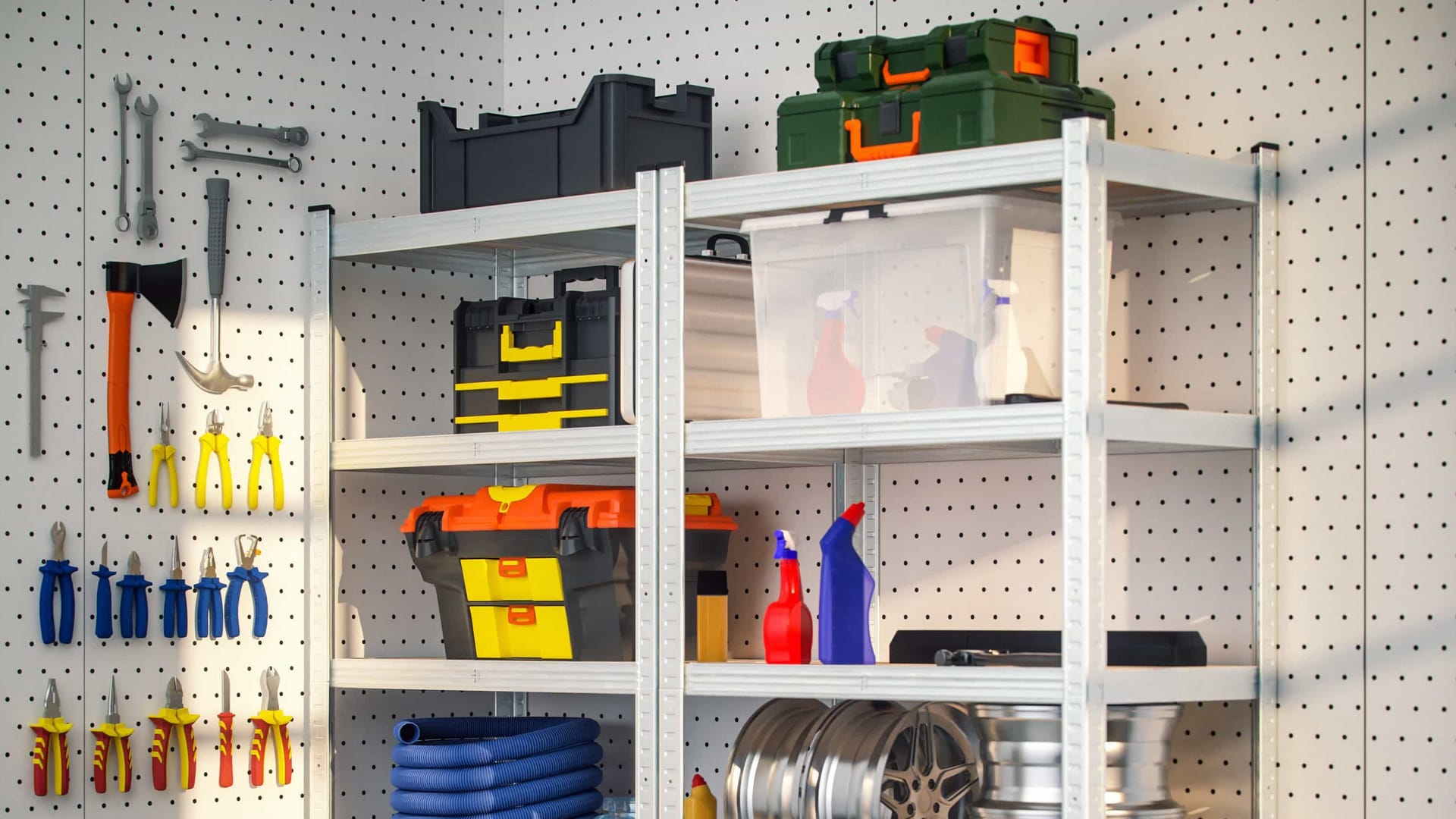 Die Schwerlastregale von Monzana lassen sich auch teilen oder zu einer Werkbank umbauen. Die Schwerlastregale von Monzana lassen sich auch teilen oder zu einer Werkbank umbauen.