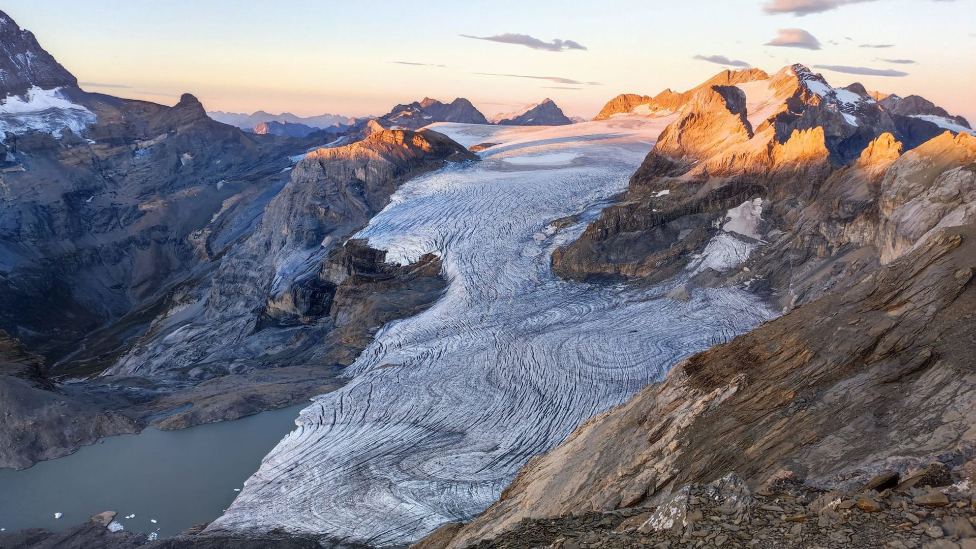 Gletscher Claridenfirn