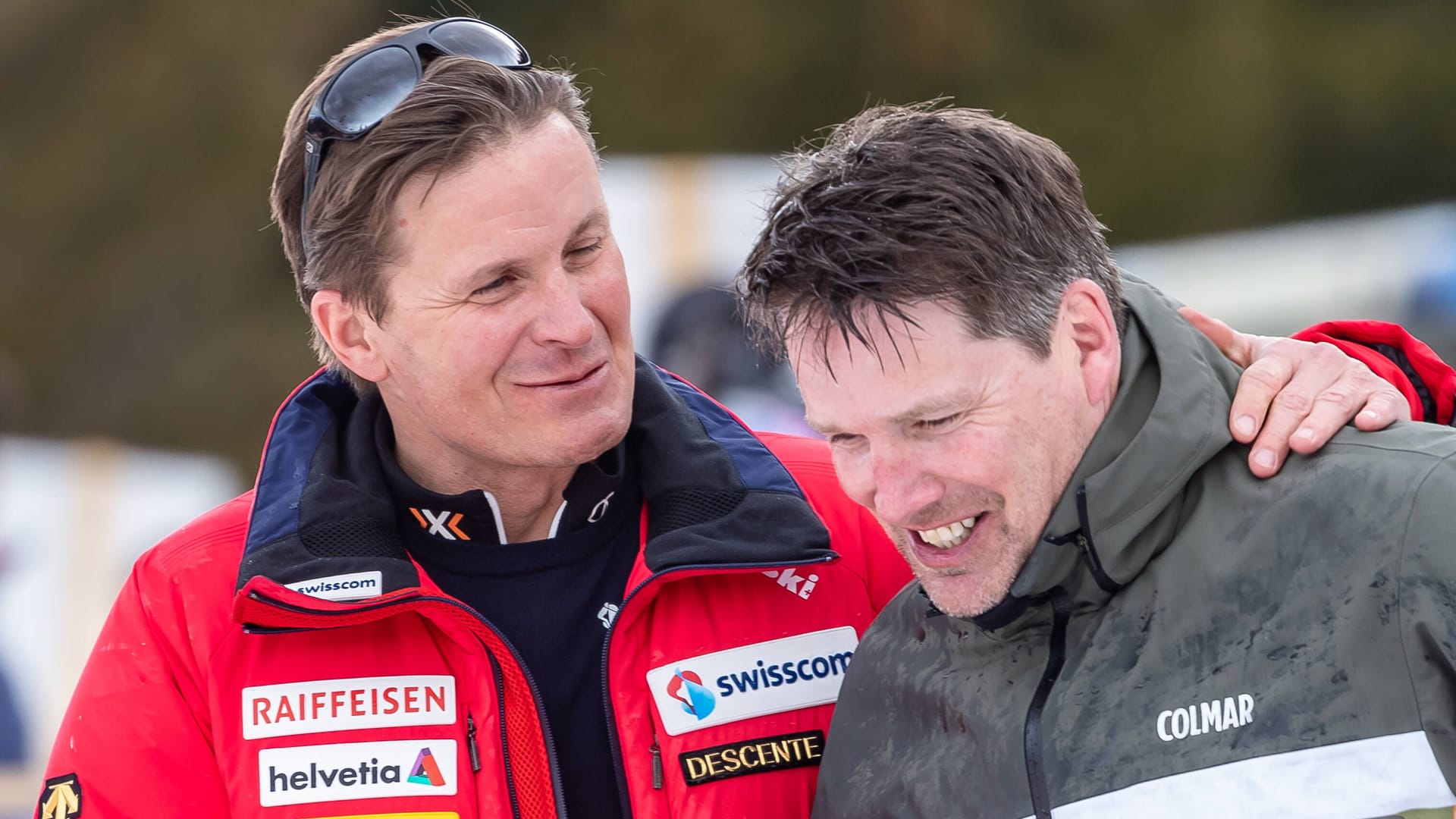 Bruno Kernen (r.) vor wenigen Jahren im Gespräch mit dem heutigen Fis-CEO Urs Lehmann.