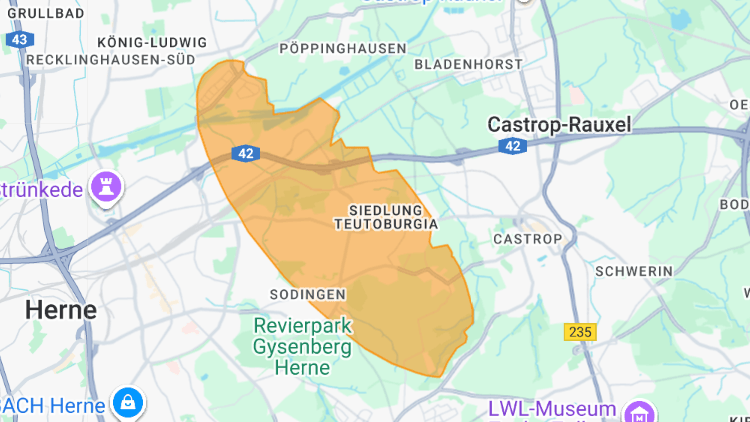 Westlich von Castrop-Rauxel warnen die Behörden amtlich vor Rauchgas-Gefahr. Westlich von Castrop-Rauxel warnen die Behörden amtlich vor Rauchgas-Gefahr.