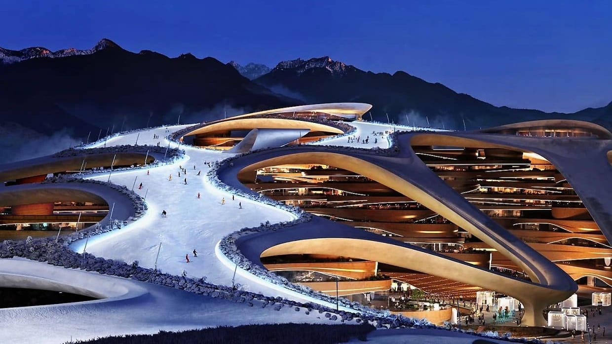 Projekt Trojena: Geplantes Skiressort in Saudi-Arabien. Projekt Trojena: Geplantes Skiressort in Saudi-Arabien.