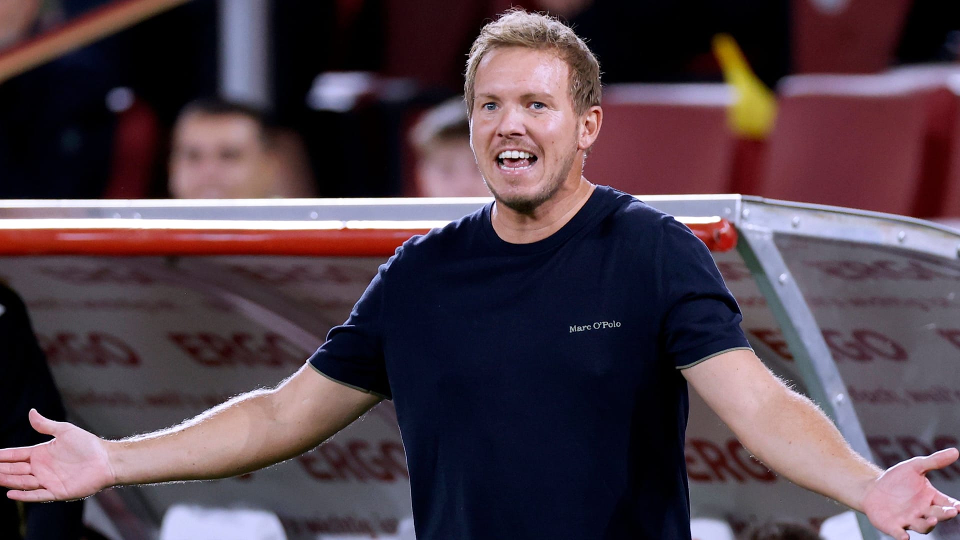 Bundestrainer Julian Nagelsmann: Der 38-Jährige stolperte zuletzt mit der Nationalmannschaft. Bundestrainer Julian Nagelsmann: Der 38-Jährige stolperte zuletzt mit der Nationalmannschaft.