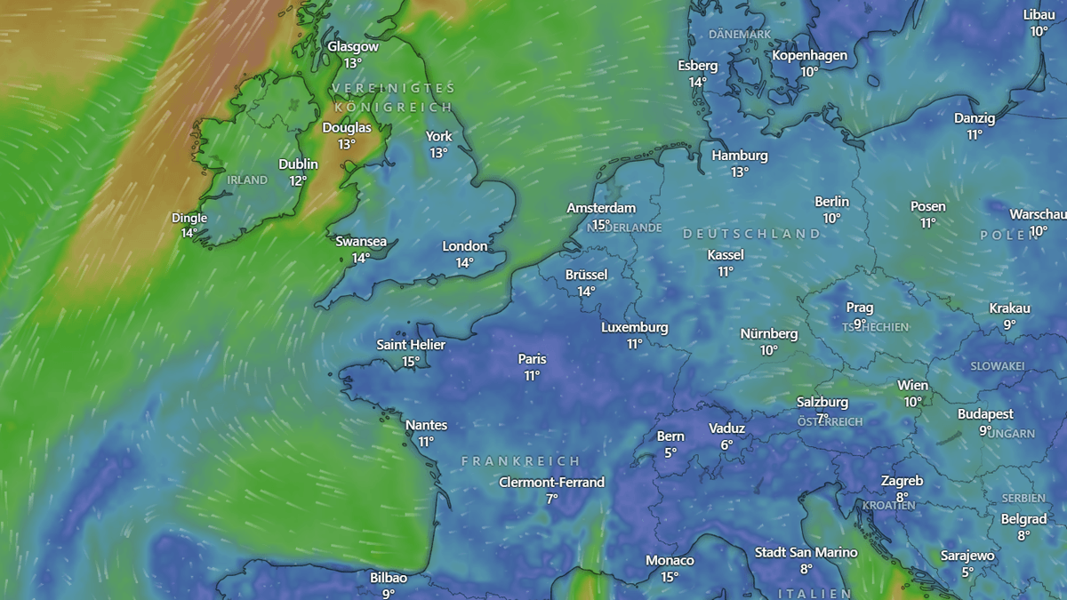 Almanya'da hava durumu: Önce fırtına, ardından kar