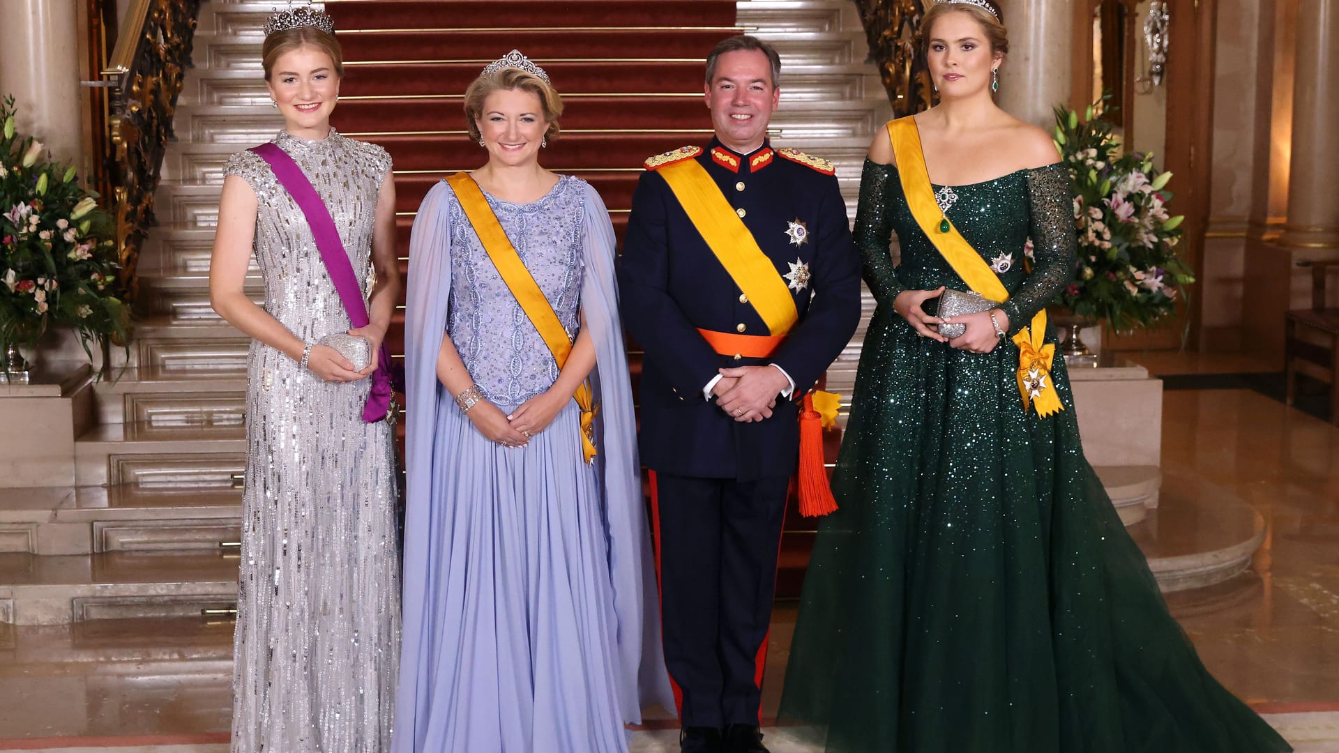 Prinzessin Elisabeth, Großherzogin Stéphanie, Großherzog Guillaume und Prinzessin Amalia Prinzessin Elisabeth, Großherzogin Stéphanie, Großherzog Guillaume und Prinzessin Amalia