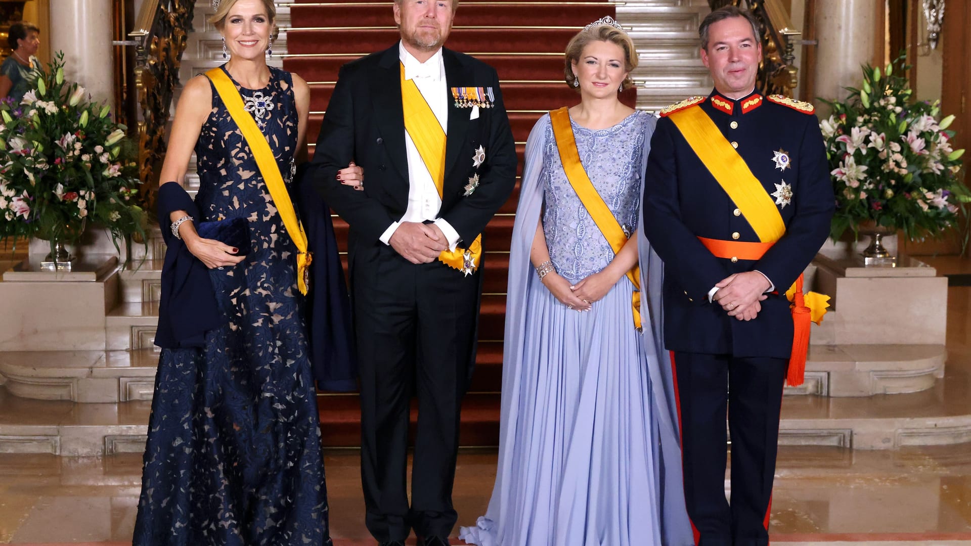 Königin Máxima, König Willem-Alexander, Großherzogin Stéphanie und Großherzog Guillaume Königin Máxima, König Willem-Alexander, Großherzogin Stéphanie und Großherzog Guillaume