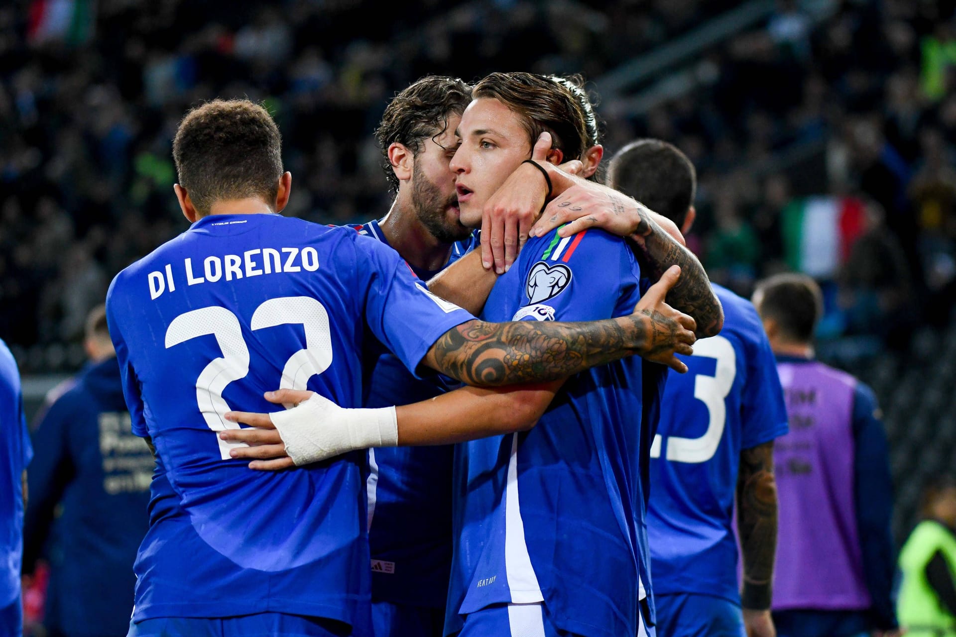 Italien bejubelt den Sieg.