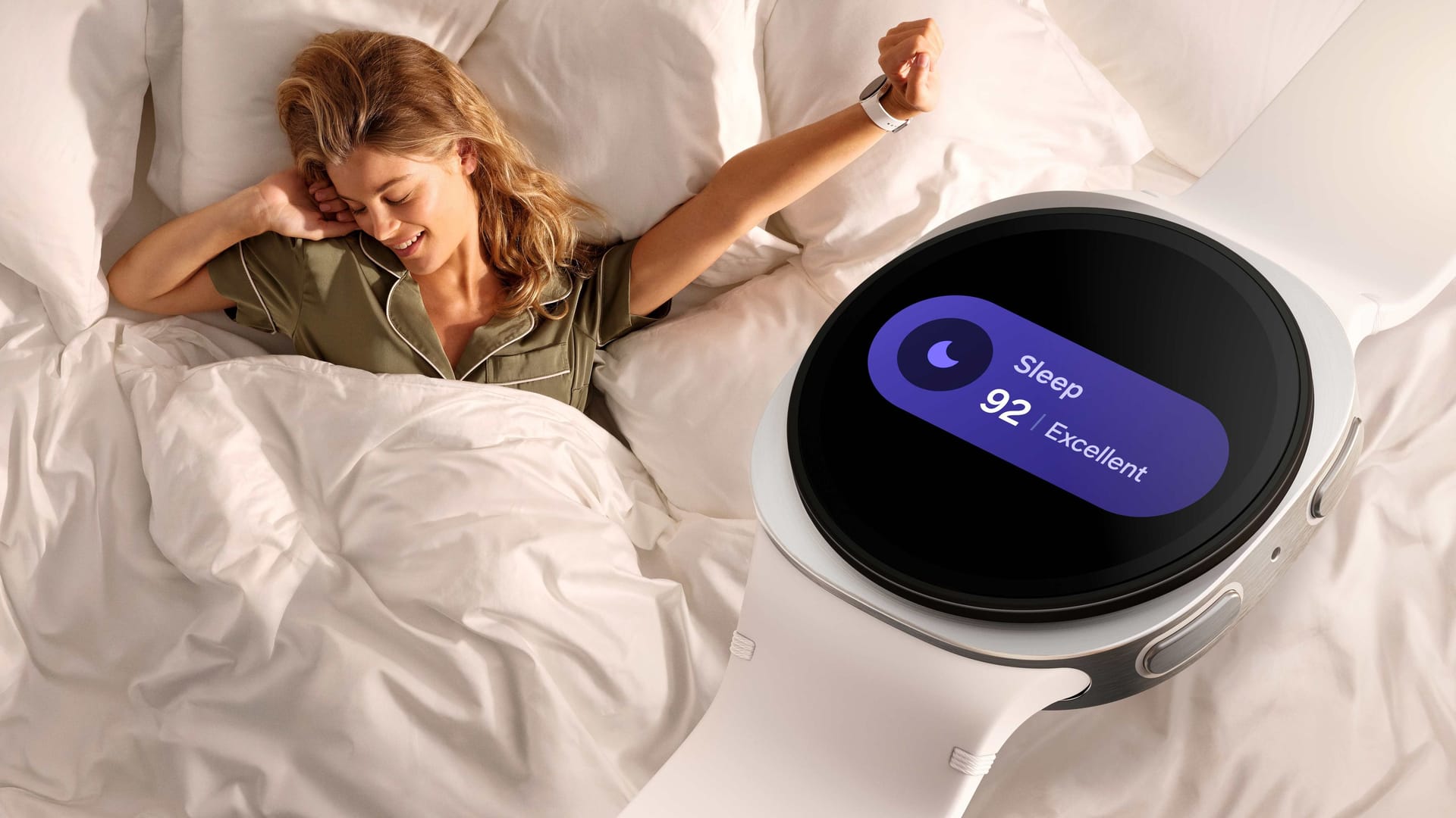 Schlafindex: Die Galaxy Watch 8 analysiert die einzelnen Schlafphasen. Schlafindex: Die Galaxy Watch 8 analysiert die einzelnen Schlafphasen.