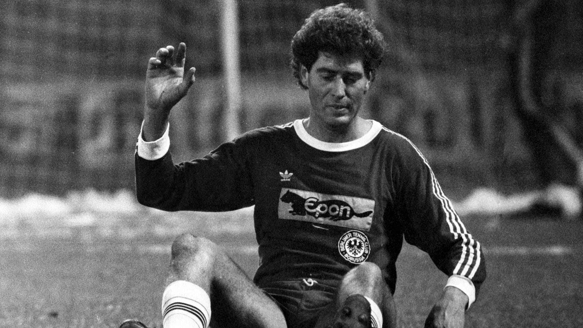 Horst Nußbaum (Jack White) im Trikot von Tennis Borussia Berlin im Jahr 1976 (Archivbild): Der Verein hat ein Statement zu seinem Tod veröffentlicht.