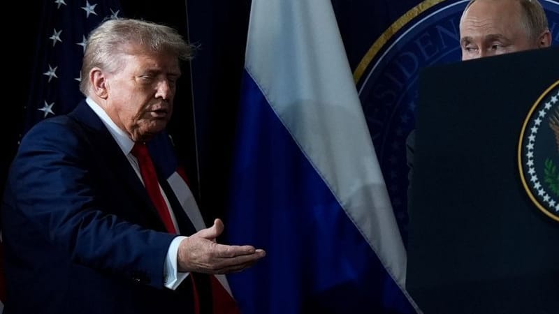 US-Präsident Donald Trump (l.) und Russlands Machthaber Wladimir Putin bei ihrem letzten Treffen in Alaska.