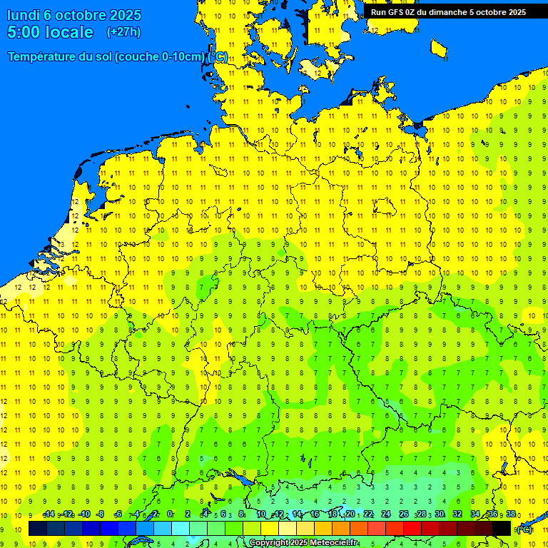 Aktuelles Wetter in Deutschland: Die Temperaturprognose für Montag, den 6. Oktober, 5 Uhr. Aktuelles Wetter in Deutschland: Die Temperaturprognose für Montag, den 6. Oktober, 5 Uhr.