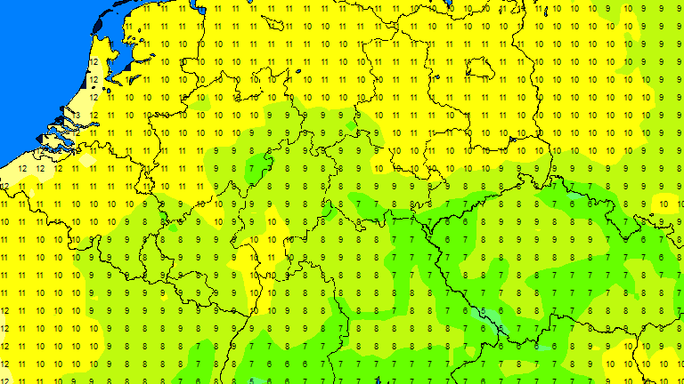 Aktuelles Wetter in Deutschland: Die Temperaturprognose für Montag, den 6. Oktober, 5 Uhr. Aktuelles Wetter in Deutschland: Die Temperaturprognose für Montag, den 6. Oktober, 5 Uhr.