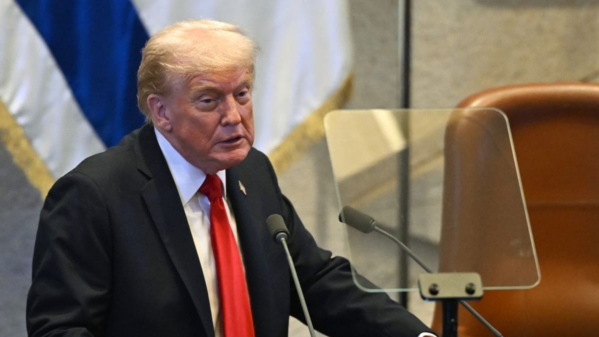 Israel: Protest in der Knesset – Trump muss Rede unterbrechen