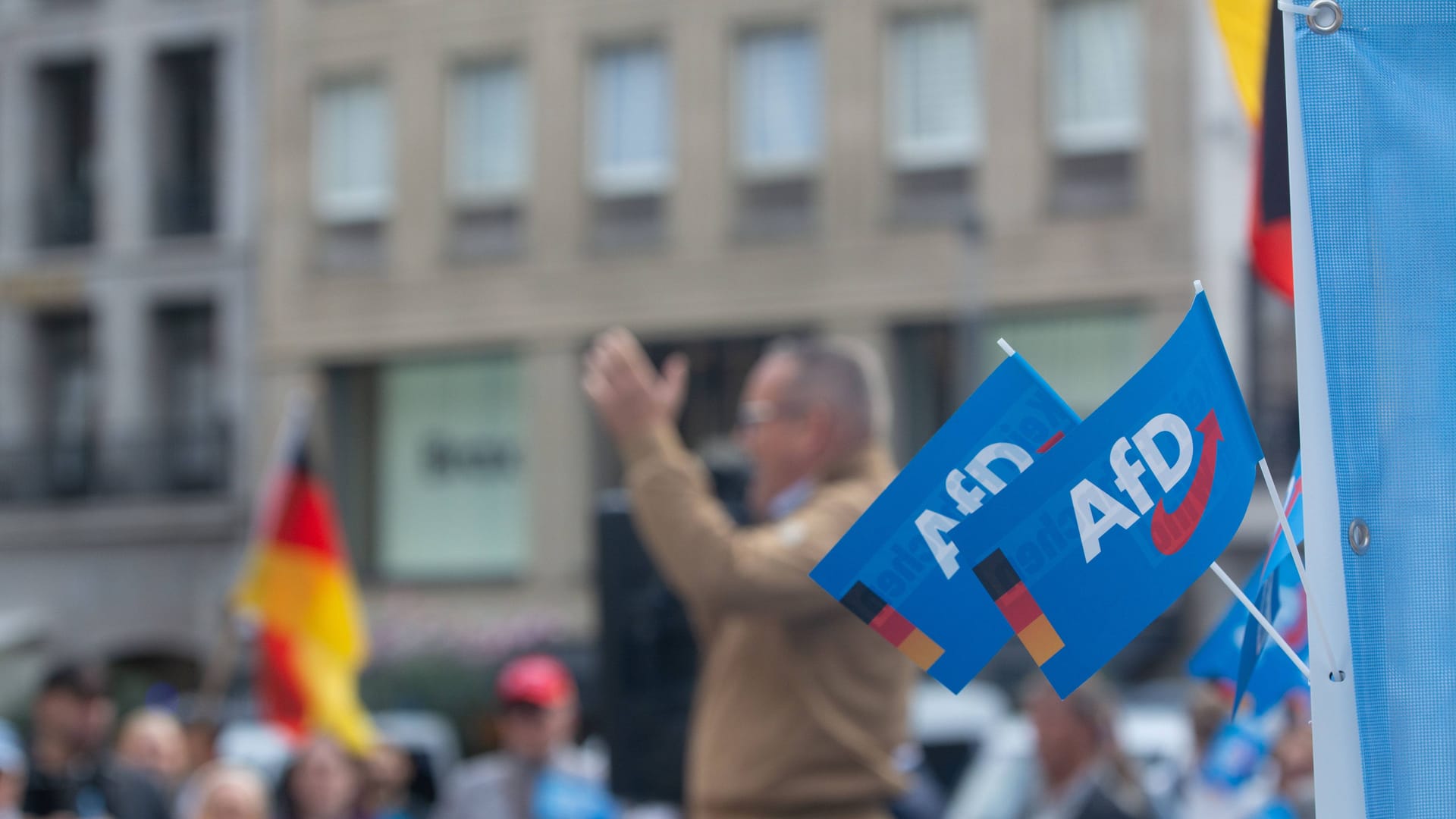 Wahlkampfveranstaltung der AfD (Archivbild): Andere Parteien sollten nicht über jedes Stöckchen der AfD springen, sagt Harald Welzer. Wahlkampfveranstaltung der AfD (Archivbild): Andere Parteien sollten nicht über jedes Stöckchen der AfD springen, sagt Harald Welzer.