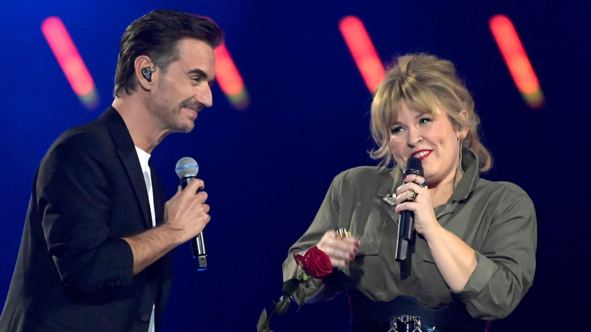 Florian Silbereisen und Maite Kelly: Am Samstag standen sie gemeinsam beim "Schlagerbooom" auf der Bühne. Florian Silbereisen und Maite Kelly: Am Samstag standen sie gemeinsam beim "Schlagerbooom" auf der Bühne.