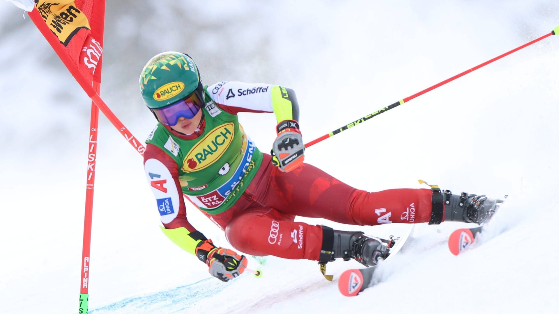 Julia Scheib: Sie lag nach dem ersten Durchgang an der Spitze.