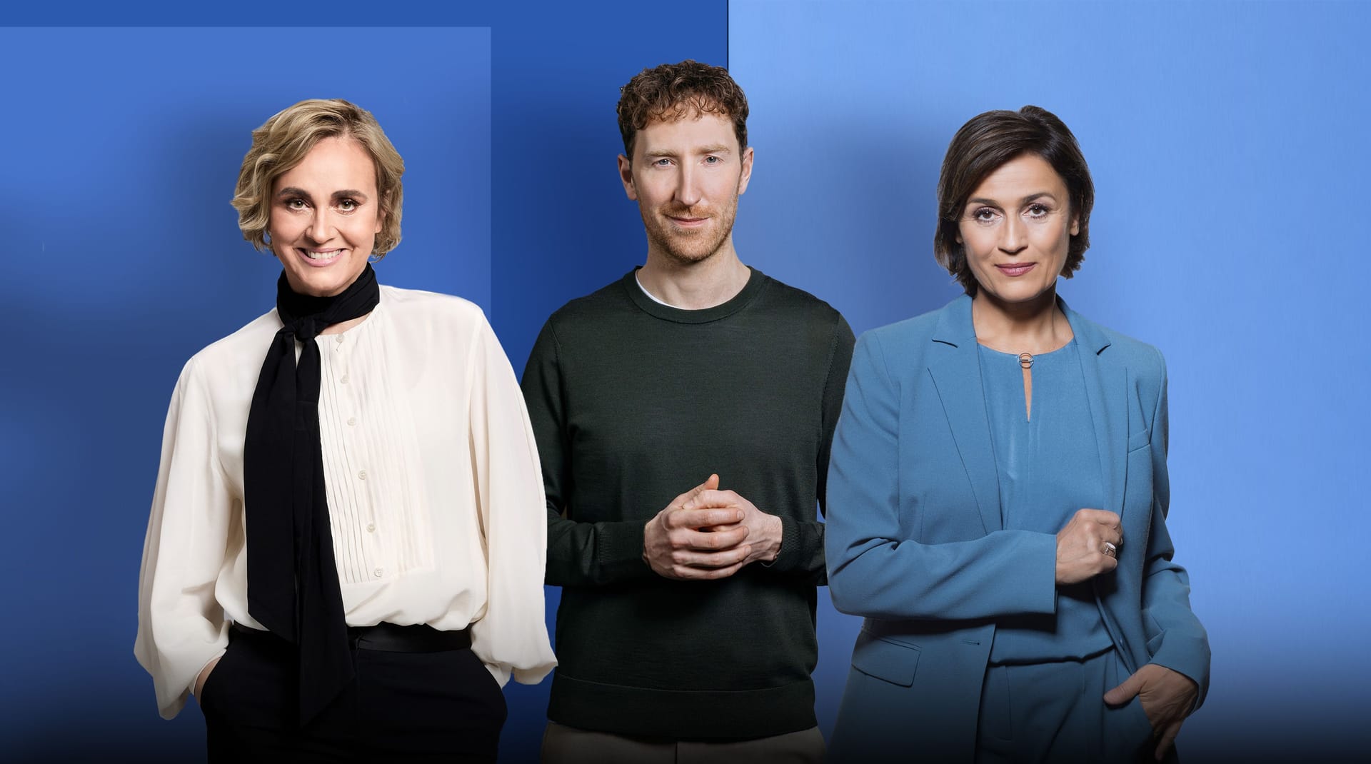 ARD verlängert Talkformate mit Caren Miosga, Louis Klamroth und Sandra Maischberger (v.l.n.r.). ARD verlängert Talkformate mit Caren Miosga, Louis Klamroth und Sandra Maischberger (v.l.n.r.).