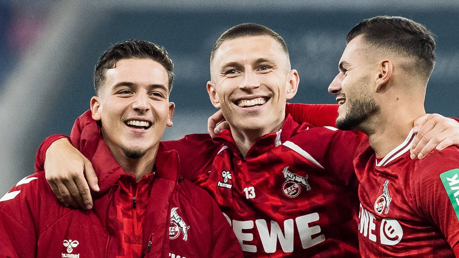 Kristoffer Lund (m.) mit Said El Mala (l.) und Tom Krauß r.) nach dem Sieg gegen Hoffenheim (Archivfoto): Der US-Amerikaner hofft auf die WM-Teilnahme.