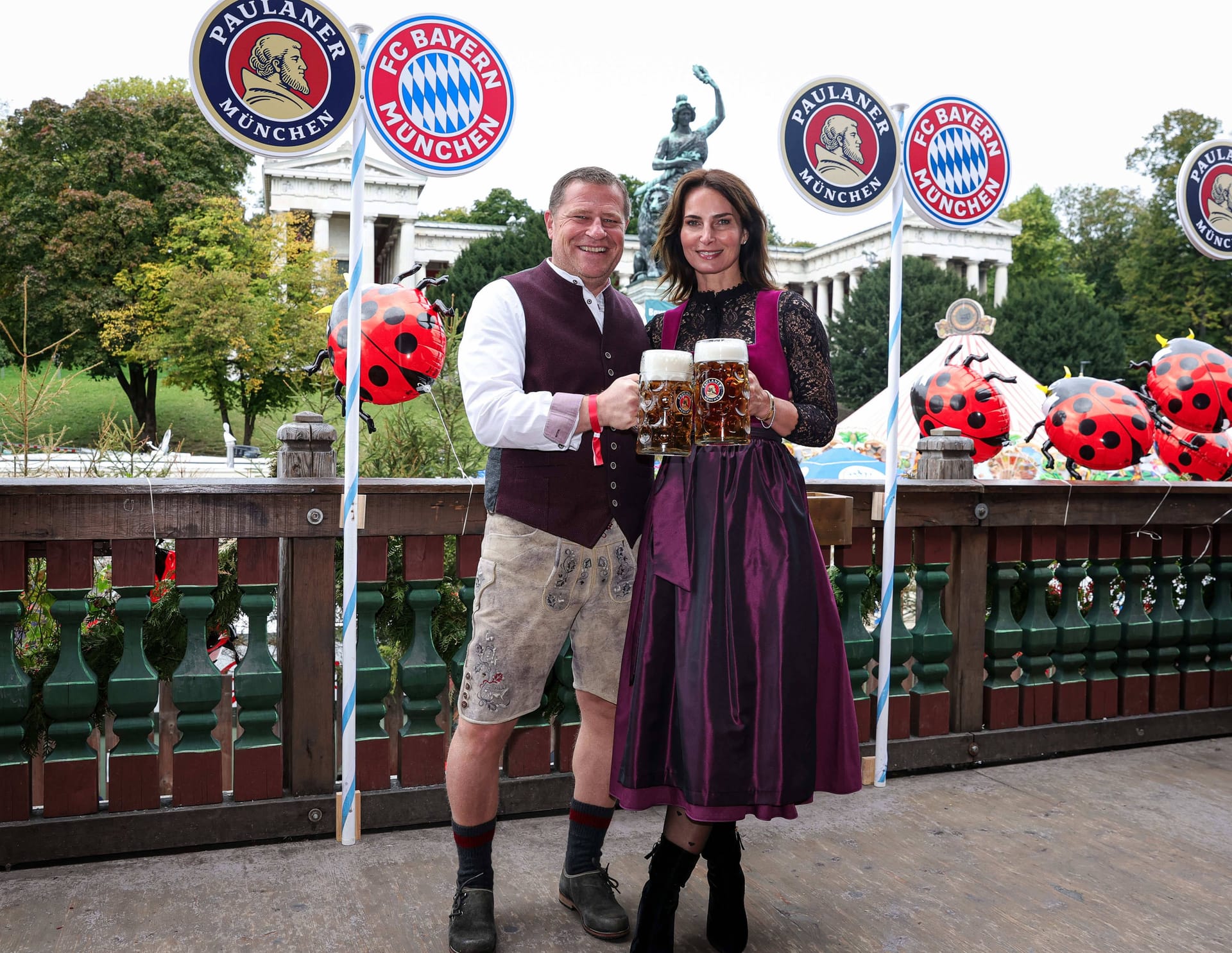 Max und Frau Simone Eberl: Die beiden besuchten zusammen das Oktoberfest.