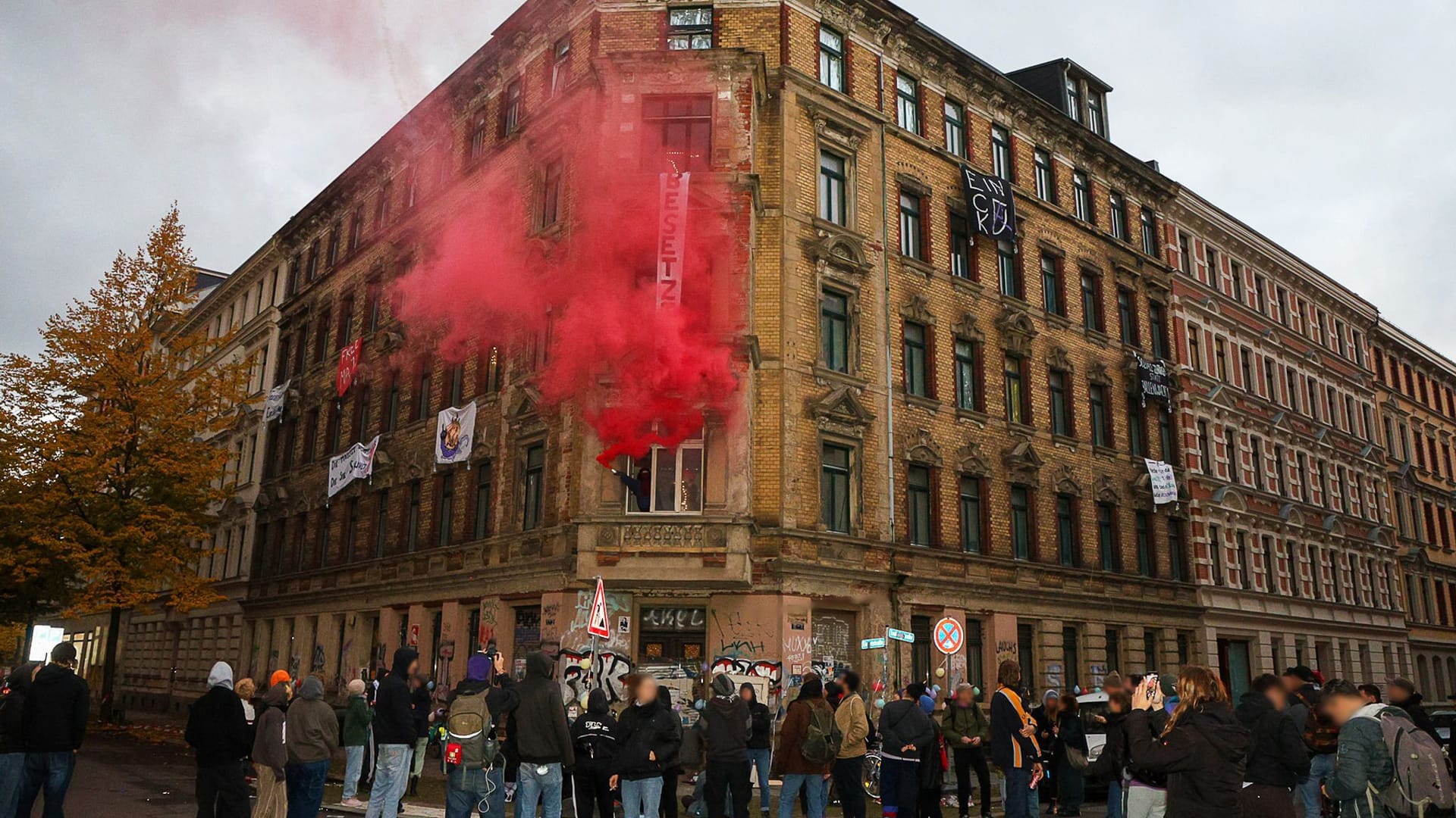 Haus im Leipziger Osten besetzt