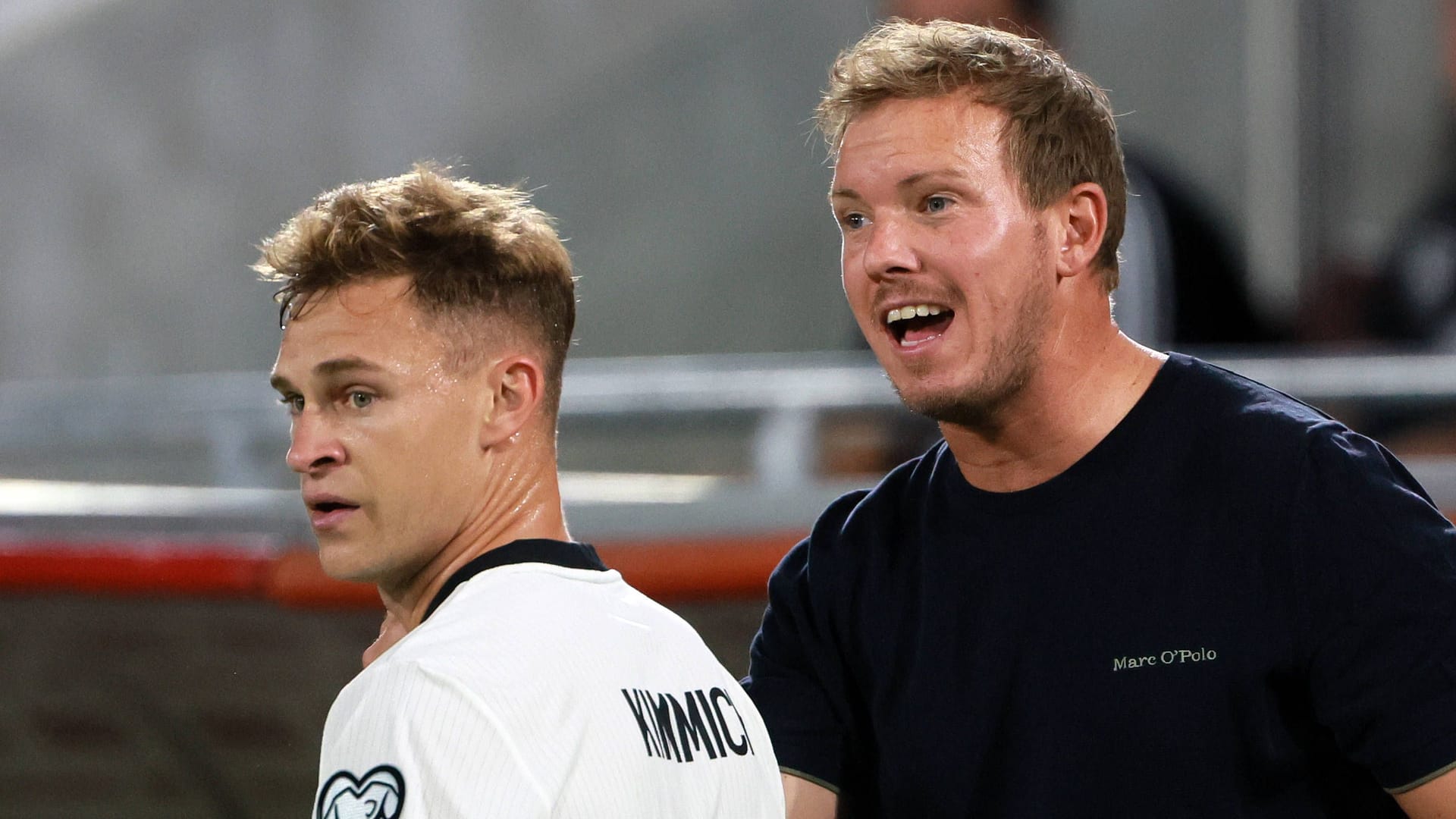 Joshua Kimmich (l.): Wo spielt der Kapitän künftig in der Nationalmannschaft? Joshua Kimmich (l.): Wo spielt der Kapitän künftig in der Nationalmannschaft?