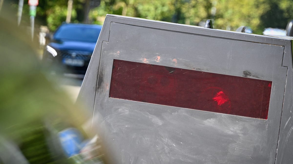 Hier wird heute die Geschwindigkeit gemessen