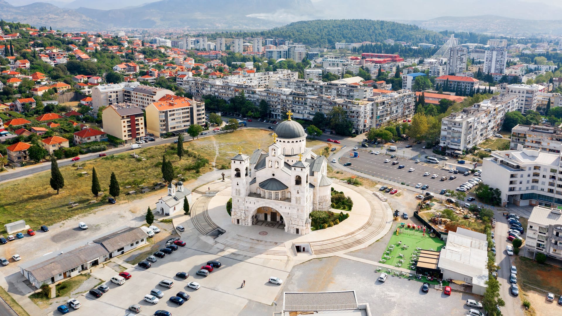 Cathedral of the Resurrection of Christ in Podgorica. Montenegro Cathedral of the Resurrection of Christ in Podgorica. Montenegro