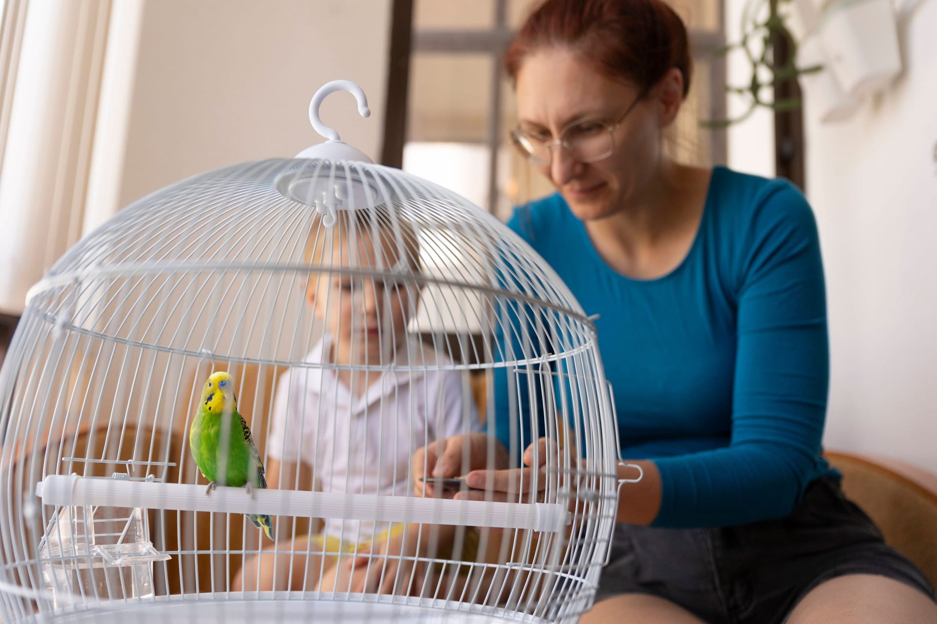 Ein weißer Käfig: Die Farbe der Gitterstäbe kann einen schädlichen Flimmereffekt beim Vogel auslösen, warnen Tierschützer. Ein weißer Käfig: Die Farbe der Gitterstäbe kann einen schädlichen Flimmereffekt beim Vogel auslösen, warnen Tierschützer.