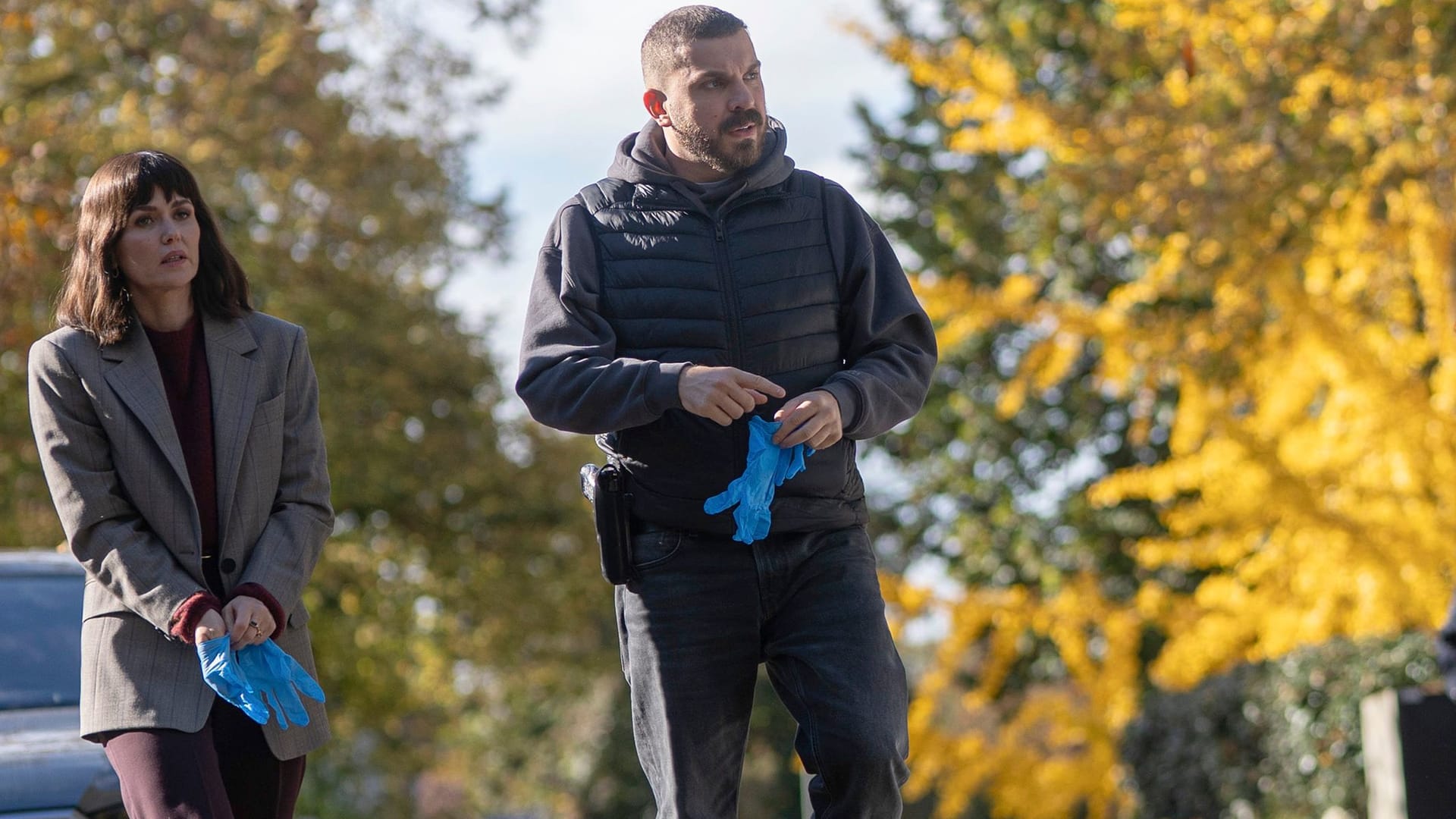 "Tatort: Dunkelheit": Maryam Azadi (Melika Foroutan) und Hamza Kulina (Edin Hasanovic) sind die neuen Ermittler in Frankfurt am Main. "Tatort: Dunkelheit": Maryam Azadi (Melika Foroutan) und Hamza Kulina (Edin Hasanovic) sind die neuen Ermittler in Frankfurt am Main.