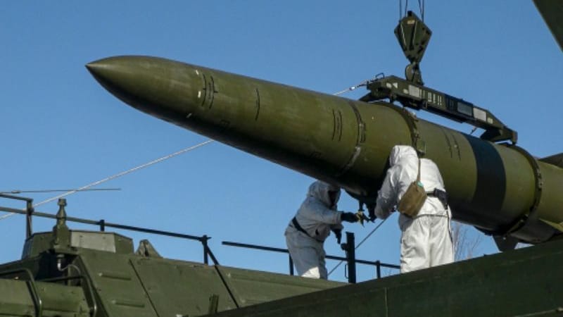 Das russische Militär setzt immer wieder ballistische Raketen des Typs Iskander gegen Ziele in der Ukraine ein. (Archivbild)
