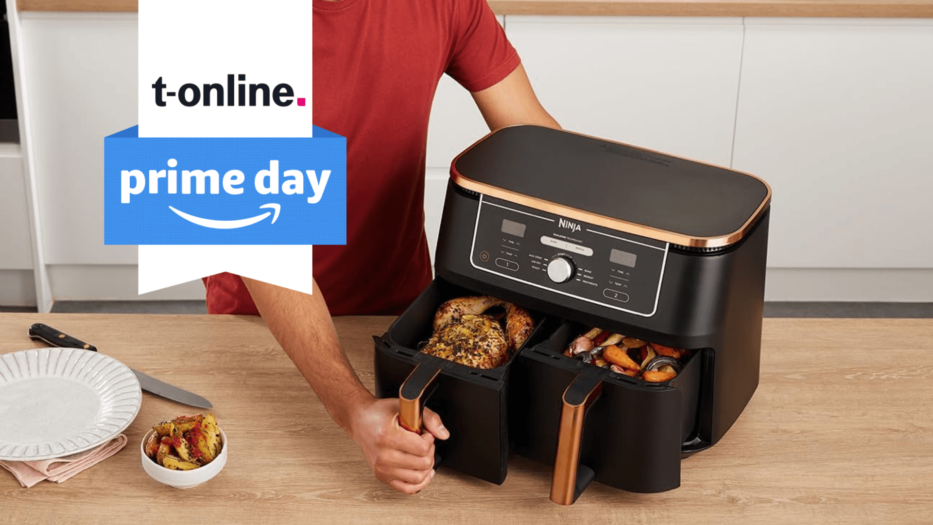 Ninja Foodi Max Dual Zone Heißluftfritteuse hat sechs verschiedene Kochfunktionen. Ninja Foodi Max Dual Zone Heißluftfritteuse hat sechs verschiedene Kochfunktionen.