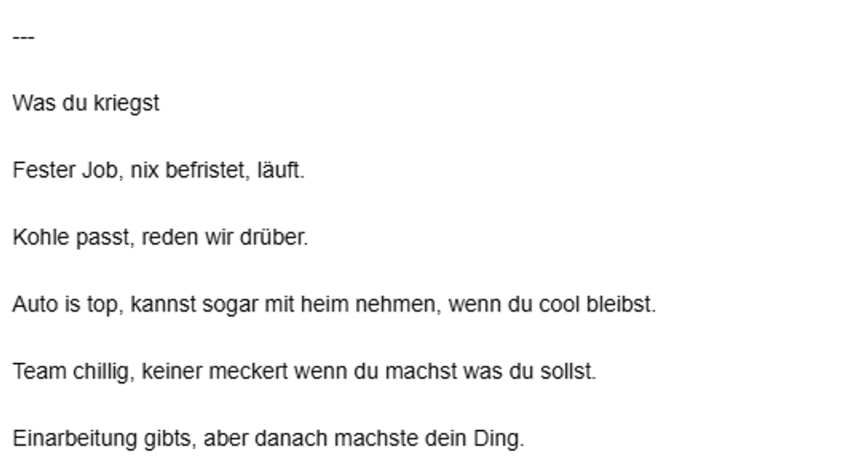 Kleinanzeigen-Jobangebot sorgt für Heiterkeit: "Bissl Deutsch wär nice"