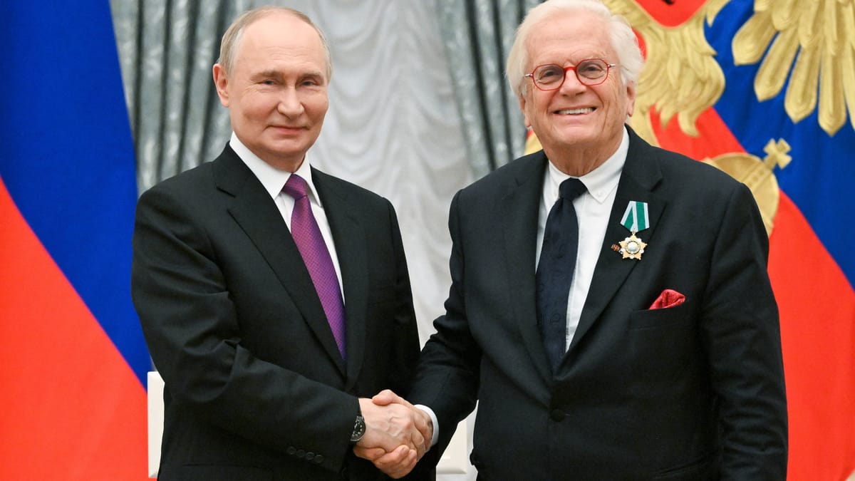 Hamburg: Putin ehrt Justus Frantz mit russischem Freundschaftsorden