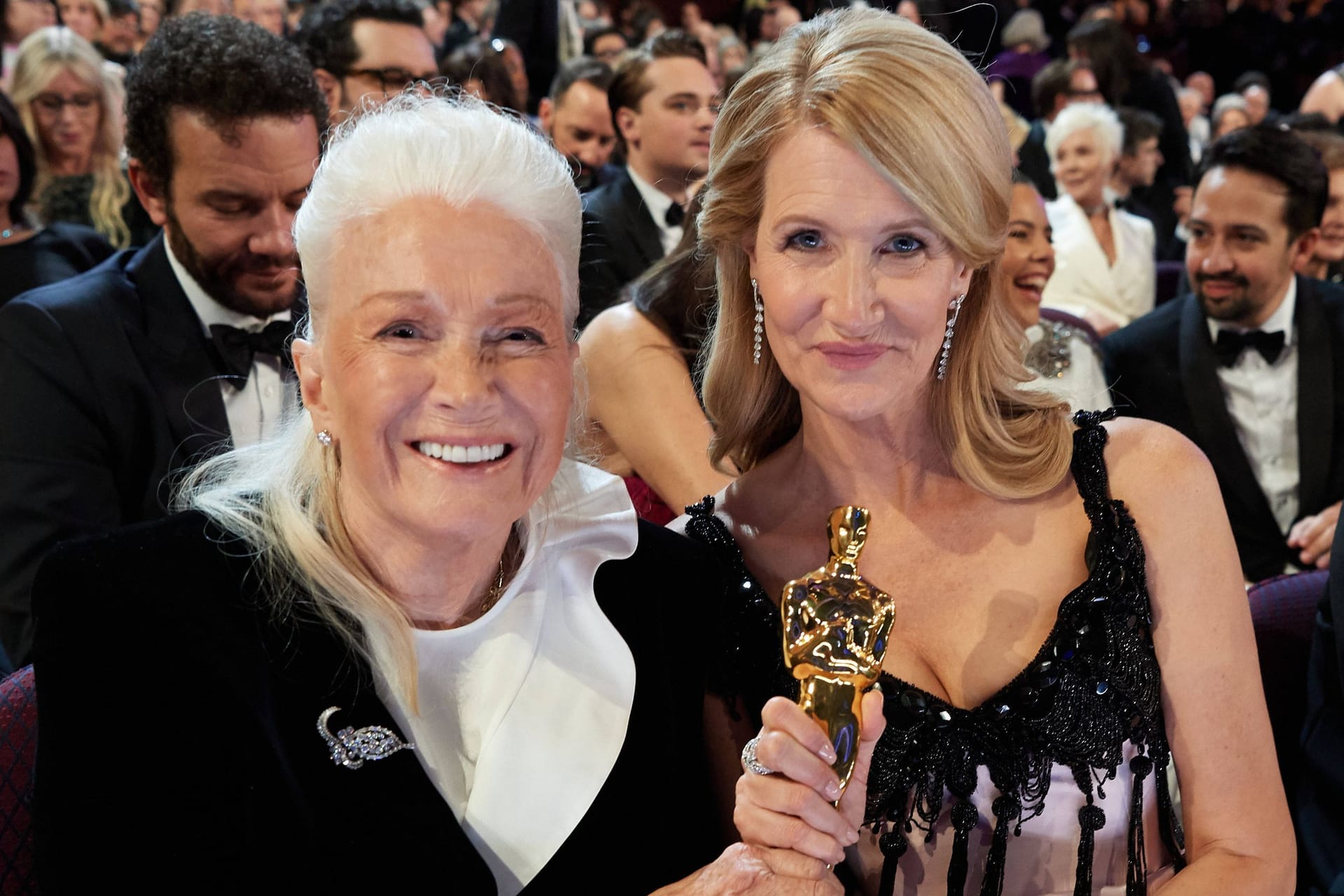 Diane Ladd, selbst mehrfach oscarnominiert, 2020 bei der Auszeichnung ihrer Tochter Laura Dern.