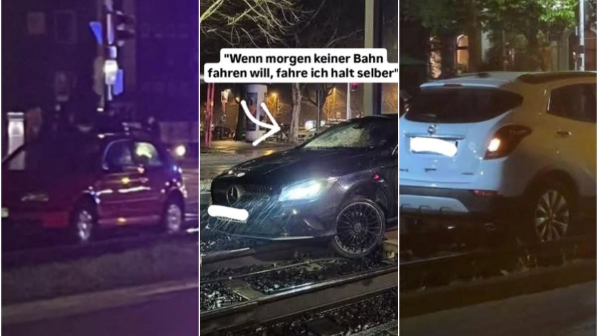 Hannover: "Autos im Stadtbahngleis" – kurioses Phänom auf Social Media
