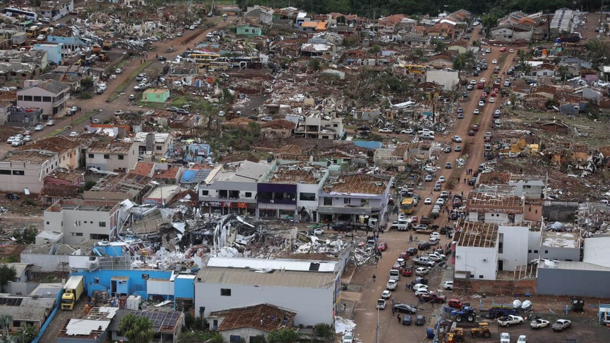 Südbrasilien: Tornado zerstört Rio Bonito do Iguaçu fast vollständig