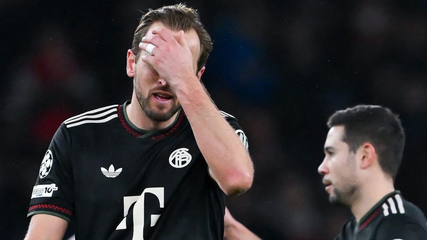 Harry Kane: Der Topstürmer konnte die erste Saisonniederlage des FC Bayern bei Arsenal auch nicht verhindern.