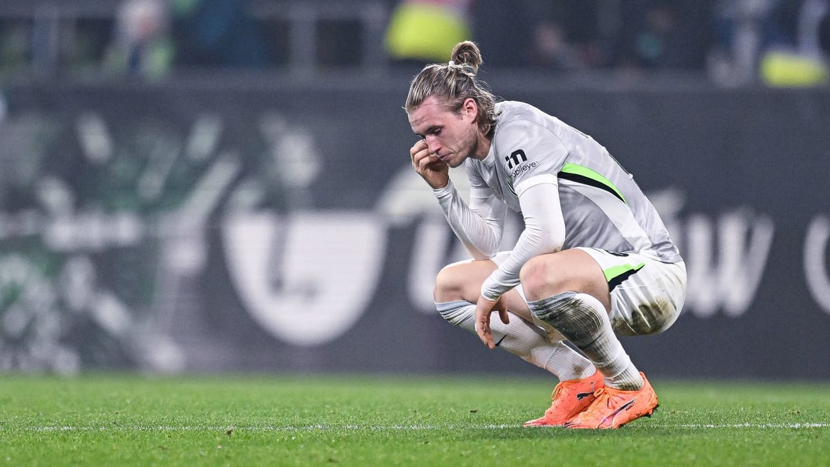 Bundesliga: Wolfsburg verspielt Sieg in dramatischer Schlussphase
