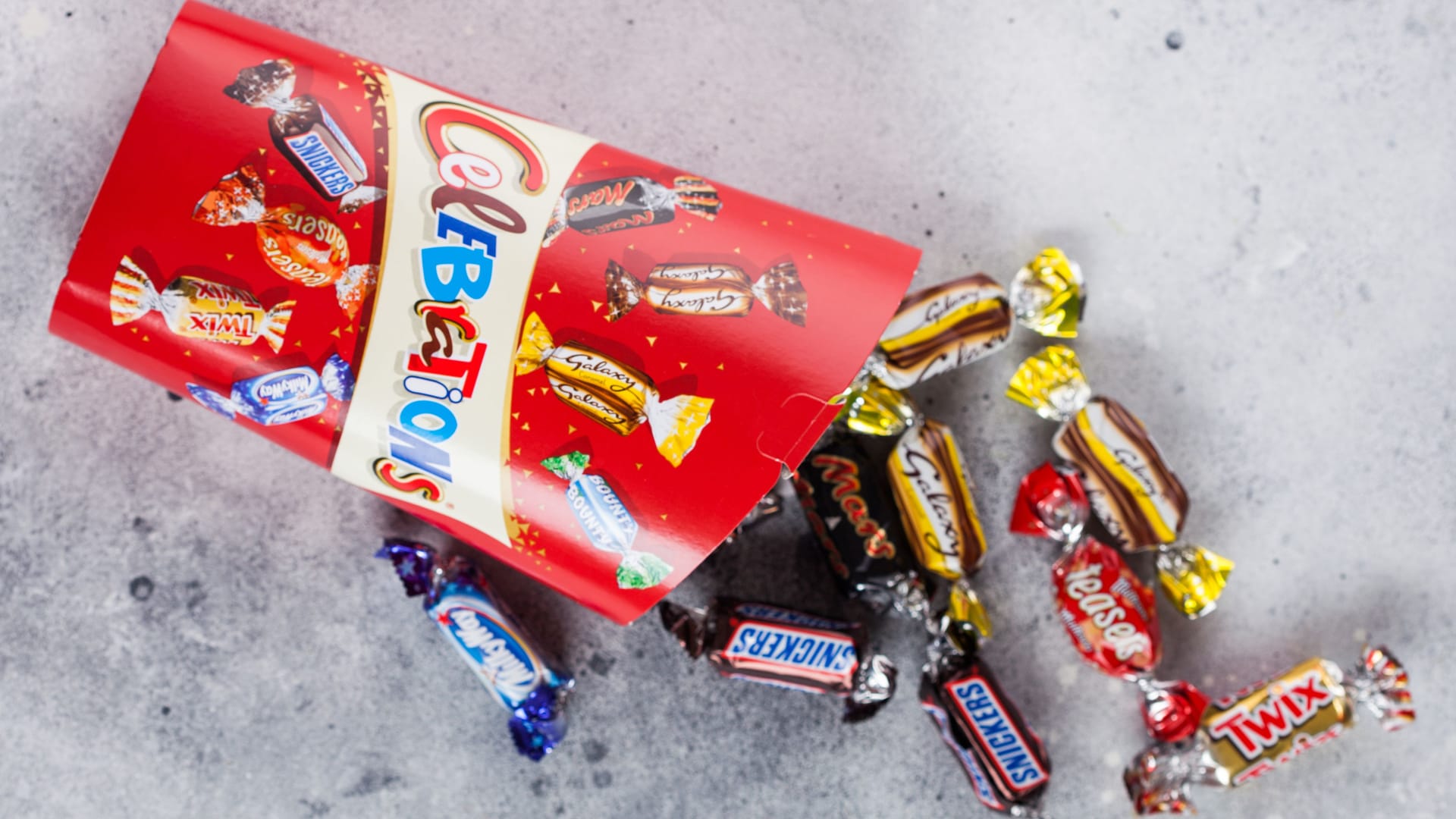 Snack-Box: Die Anteile der einzelnen Sorten unterscheidet sich stark. Snack-Box: Die Anteile der einzelnen Sorten unterscheidet sich stark.