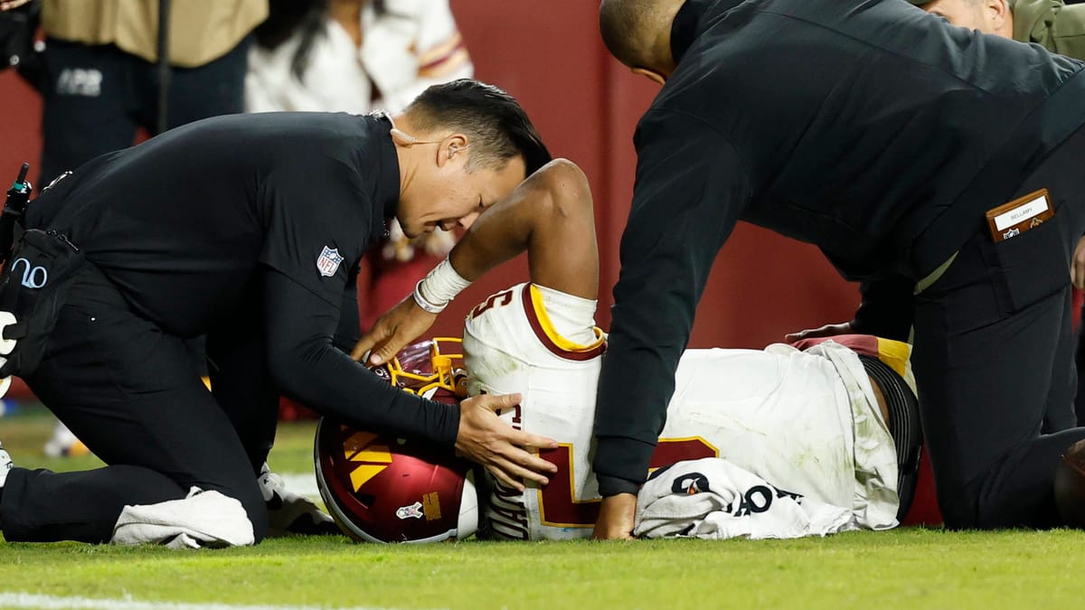 NFL: Washington-Quarterback Jayden Daniels wohl schwer verletzt